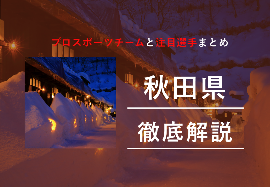 【2020最新】秋田県のプロスポーツチームと注目選手を一挙紹介！